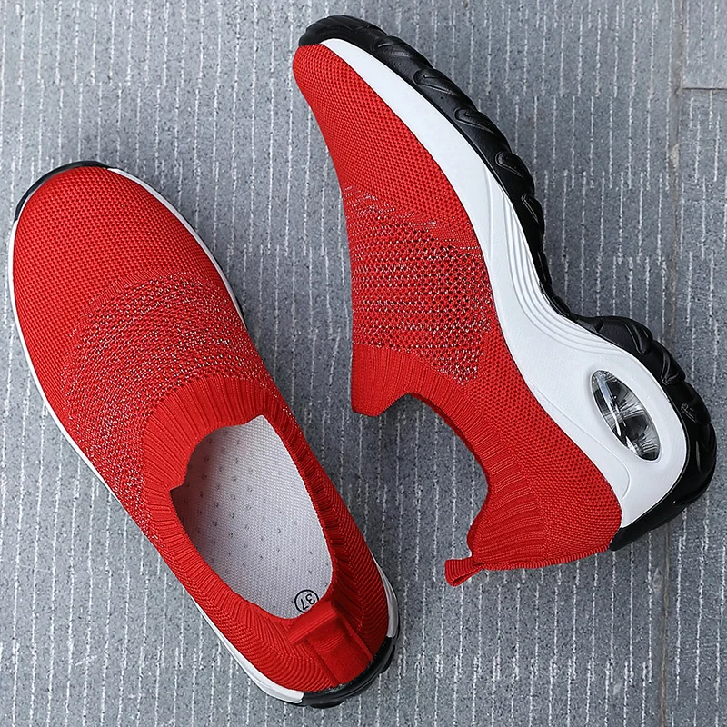 Tennis Shoes For Women 2021 Tenis Feminino Air Cushion Breathable Sneakers Slip on Outdoor Gym Sport Shoes Athletic Trainers