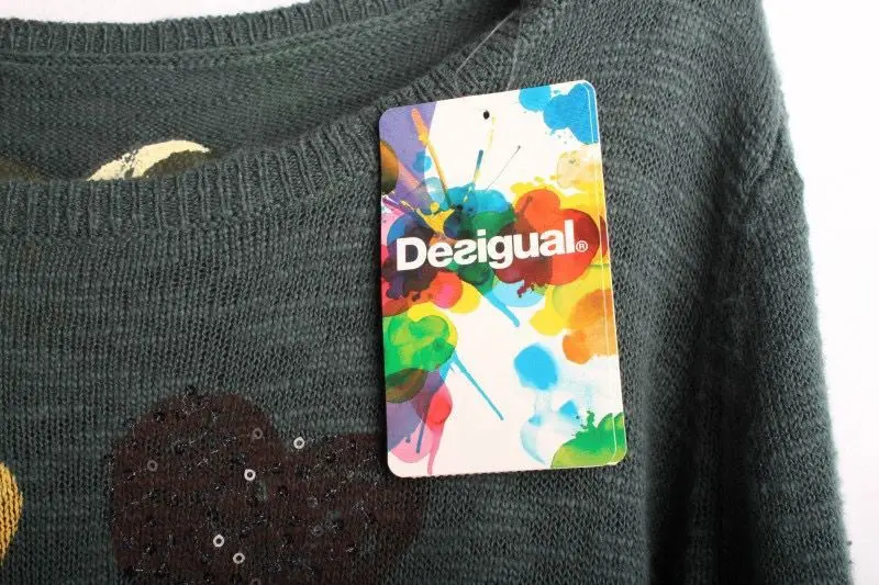 DESIGUAL испанские весенние и осенние тонкие средние и длинные вязаные свитера xs-xxl
