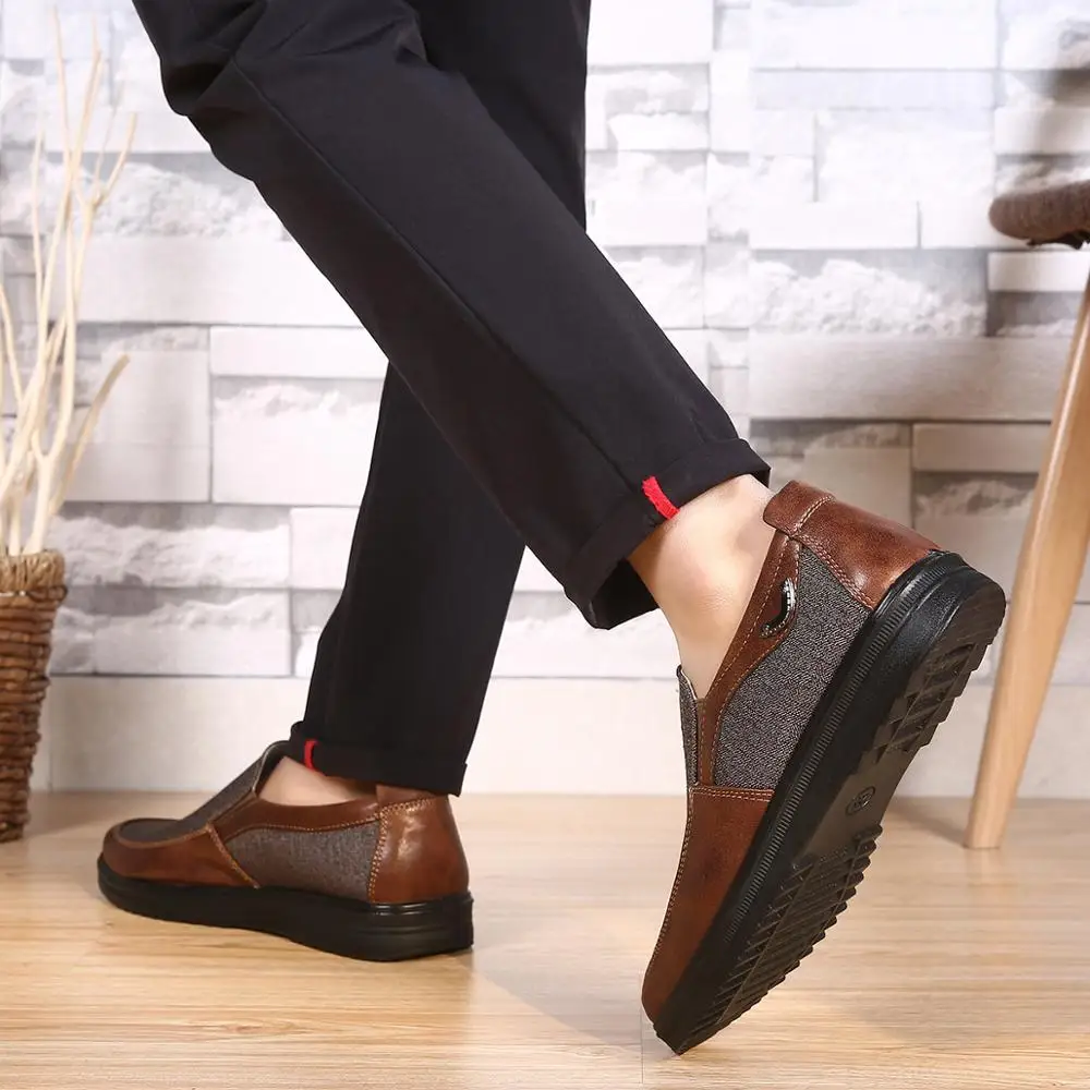 Male shoes Vulcanized Big size 45 50 Loafers men casual Slip on Patchwork Breathable Sneakers for Man|Мужские кроссовки и кеды|