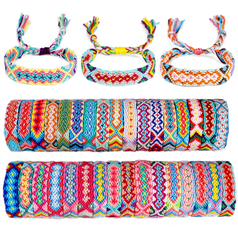 Женские Плетеные Браслеты Boho недорогой этнический очаровательный браслет из