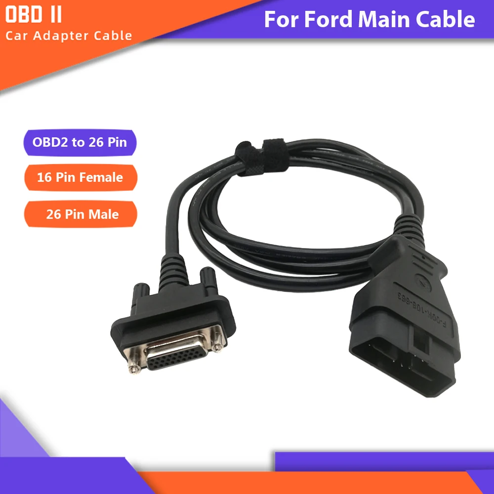 Кабель диагностический 16 контактный OBD2 для Ford| |