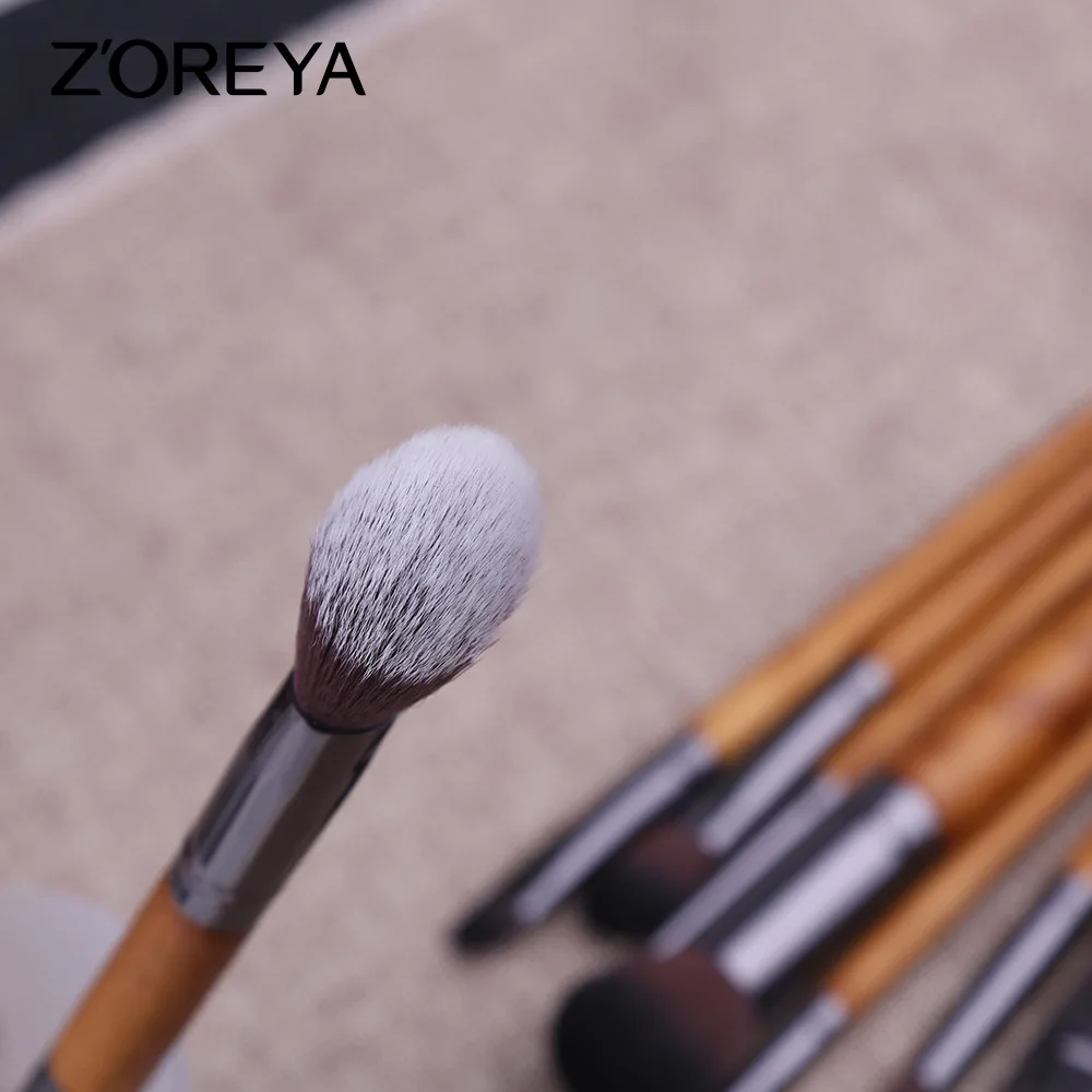 Набор кистей для макияжа Zoreya 9 из искусственного ореха начинающих портативная