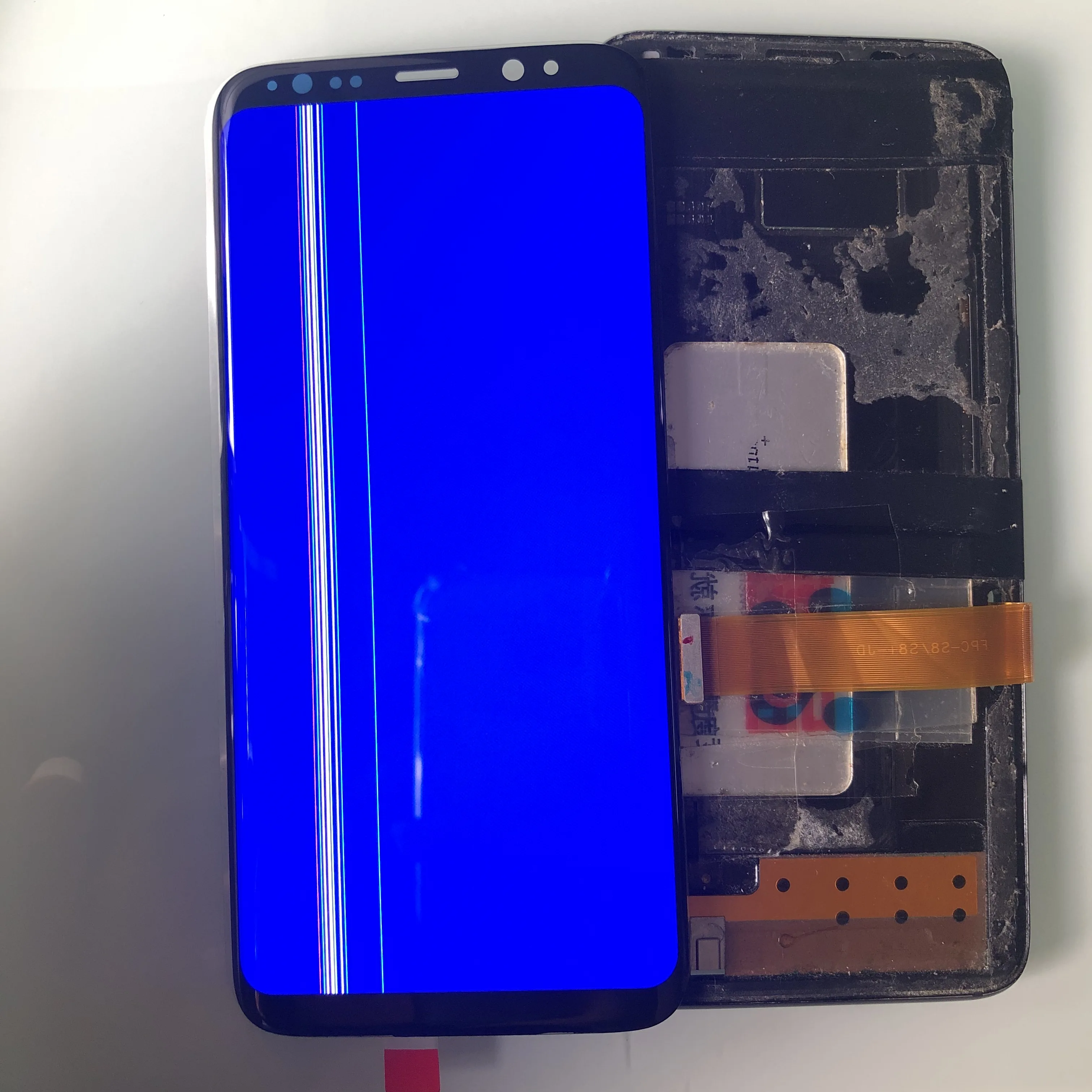 Для Samsung Note 8 ЖК дисплей сенсорный N950 для 9 ленточный мобильный телефон дефектный