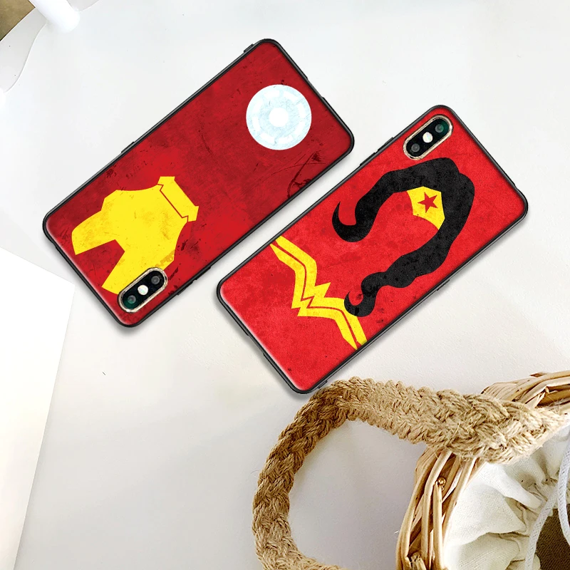 Супер герой Железный человек сотовый Мягкий ТПУ чехол для Apple IPhone X XR XS MAX 5 5S 5C SE 6 S 7