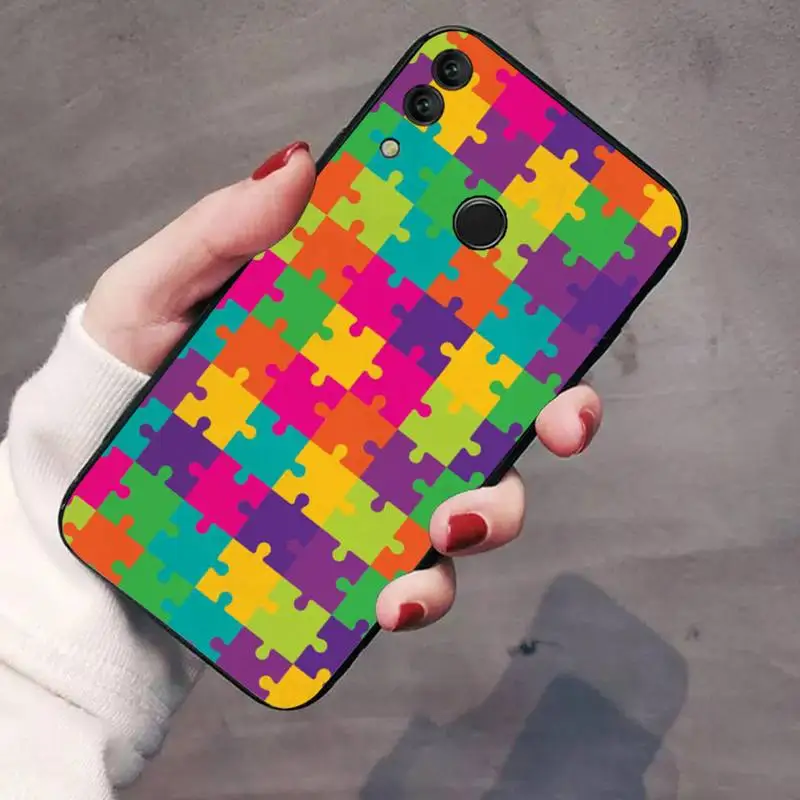

Funny fun puzzle Smart Phone Case For Huawei Honor 7C 7A 8X 8A 9 10 10i Lite 20 NOVA 3i 3e