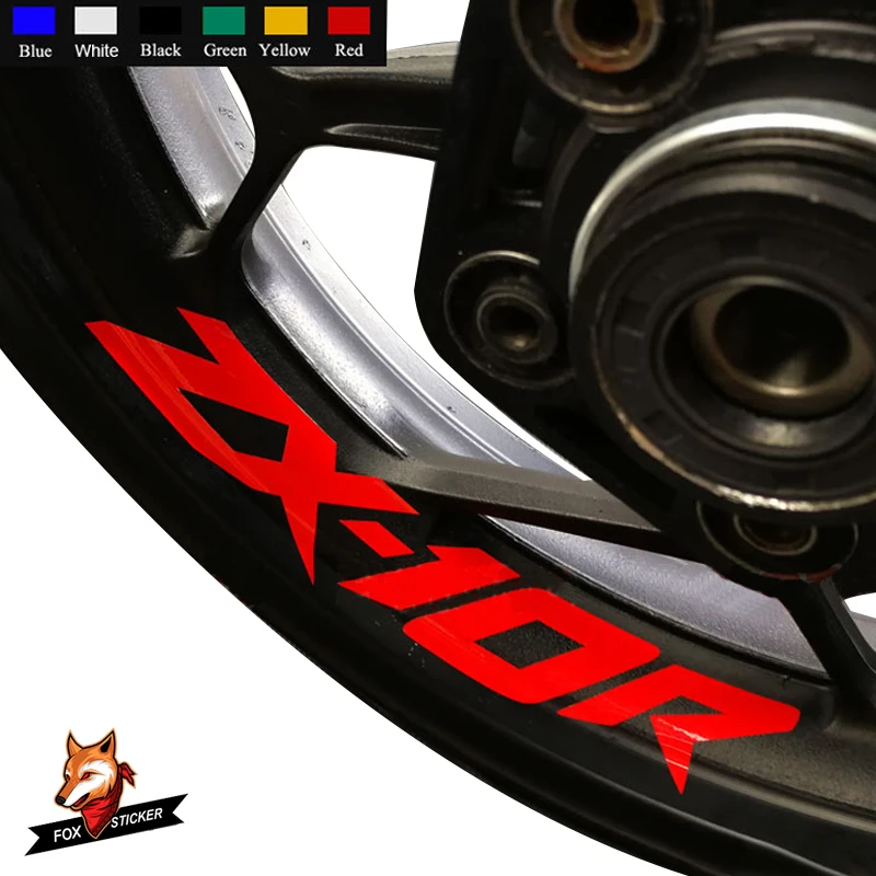 

Motorcycle Stickers Decals Custom Iner Rims Wheels Stripes Waterproof Motorcycle Motor Bike for Kawasaki ZX-10R ZX10R ZX 10R