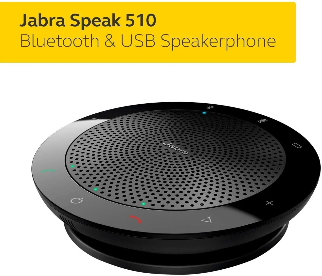 Портативный телефонный динамик Jabra Speak 410 с USB и Bluetooth для подключения к ноутбукам