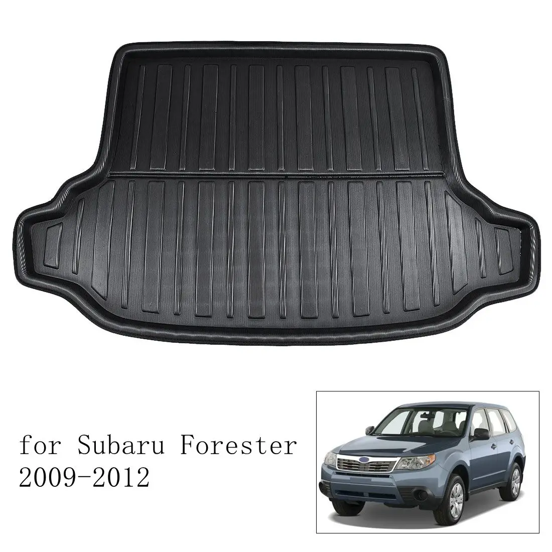 X AUTOHAUX Черный Автомобильный задний багажник напольный коврик грузовой загрузки