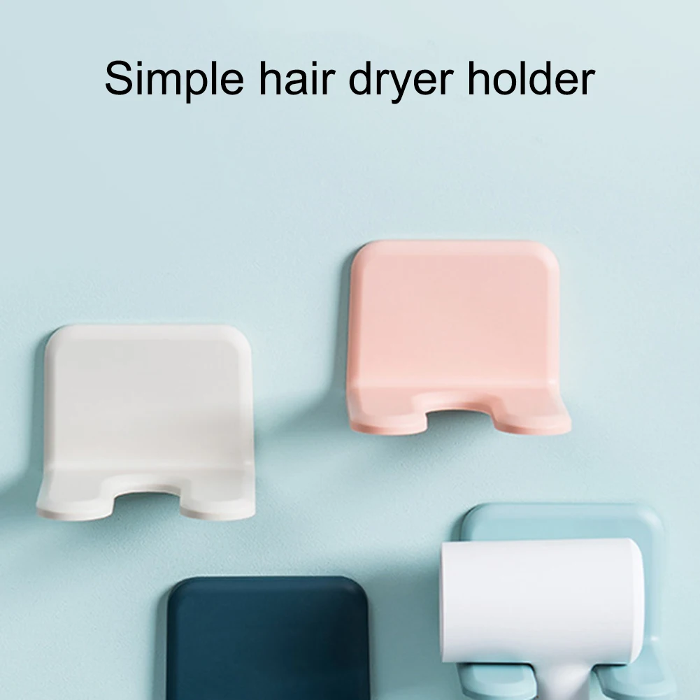 

Hair Dryer Holder Self-adhesive Wall Mount Bathroom Hair Blow Dryer Rack Nail-free