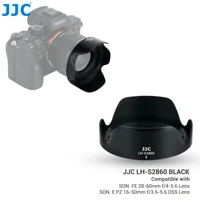 jjc lens hood with 40 5mm adapter for sony fe 28 60mm f4 5 6 sel2860 on a6400 a7iii a7c a7siii a7riv for e pz 16 50mm f3 5 5 6