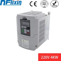 frequency converter vfd inverter 4kw single phase 220v input and three phase output motor speed controller nflixin