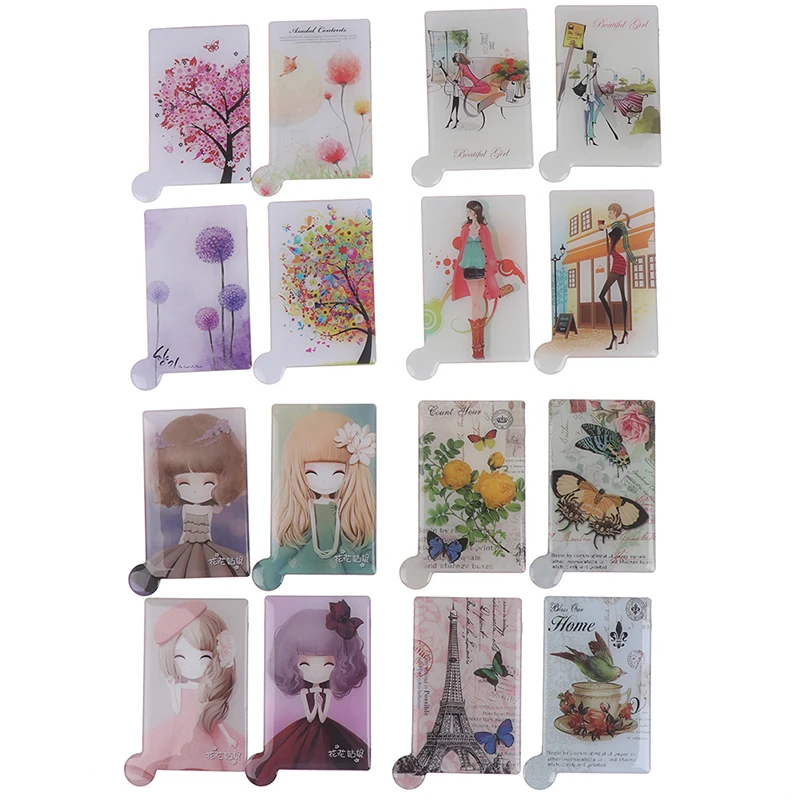 Портативное ударопрочное косметическое зеркало в форме карты 1 шт. чехол из