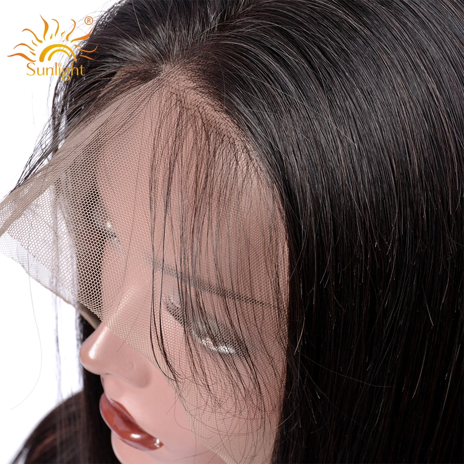 Glueless кружевные передние человеческие волосы парики прямые для женщин