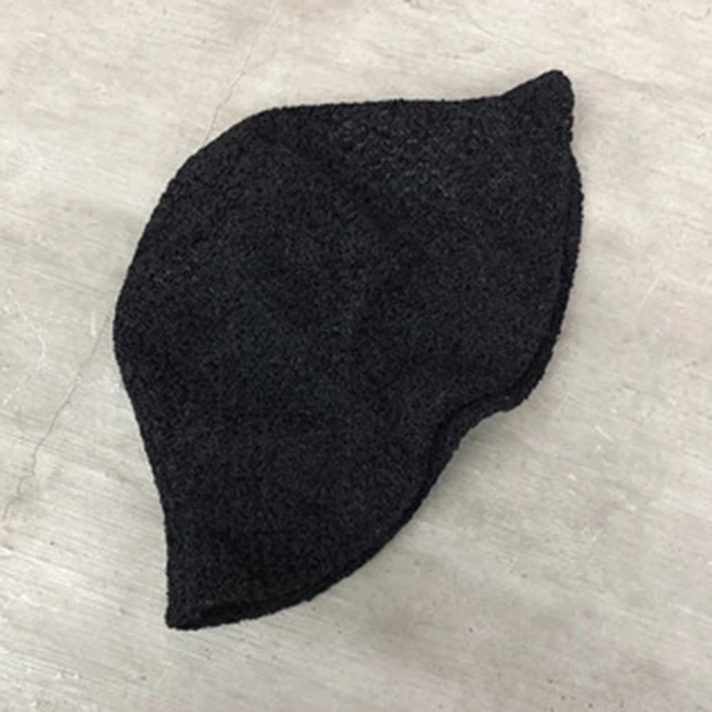 Winter Fashion Women Solid Color Wide Brim Warm Casual Woolen Bucket Hat Cap Summer Foldable Sun Prevent Hats | Аксессуары для