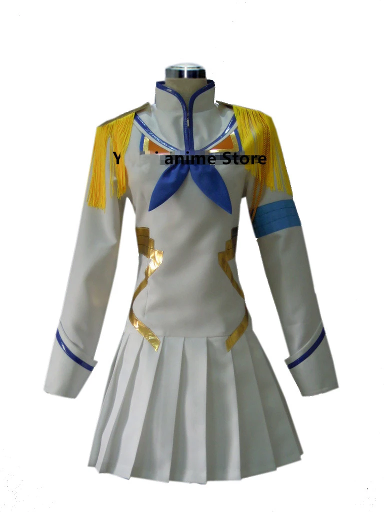 Аниме Kill la Сацуки Kiryuin женский косплей белого цвета для костюмированной