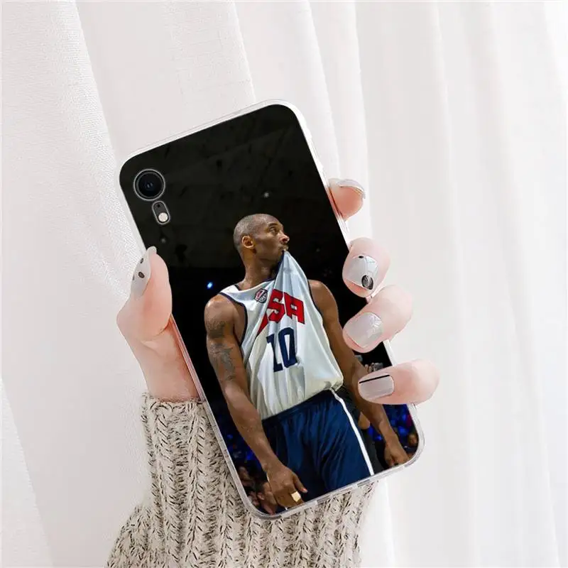 

Basketball Kobe Bryant Phone Case For DIY iPhone X XS MAX 11 11 pro max 6 6s 7 7plus 8 8Plus 5 5S XR SE 2020 funda case