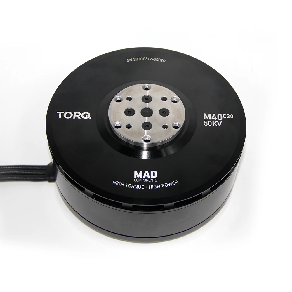 

Мощный упорный тяжелый подъемник MAD TORQ IPE M40C30 KV43 70 кг, водонепроницаемый мотор беспилотного летательного аппарата для мультикоптера