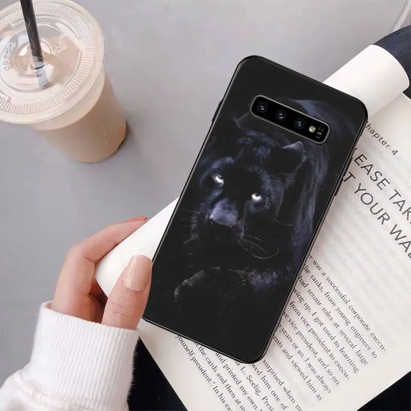 

YNDFCNB Cheetah Panther Phone Case for Samsung Galaxy S6 S6edge Plus S7 S7edge S8 S9 S10 Plus S20