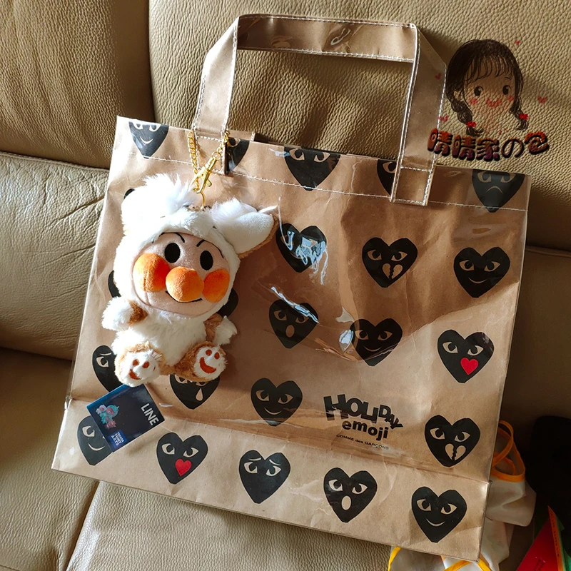 

Black Love Kraft Paper Bag Shopping Bag Big Capacity Bag Handbag Pvc Waterproof Bag Handbags for Women 2020 Designer Luxury