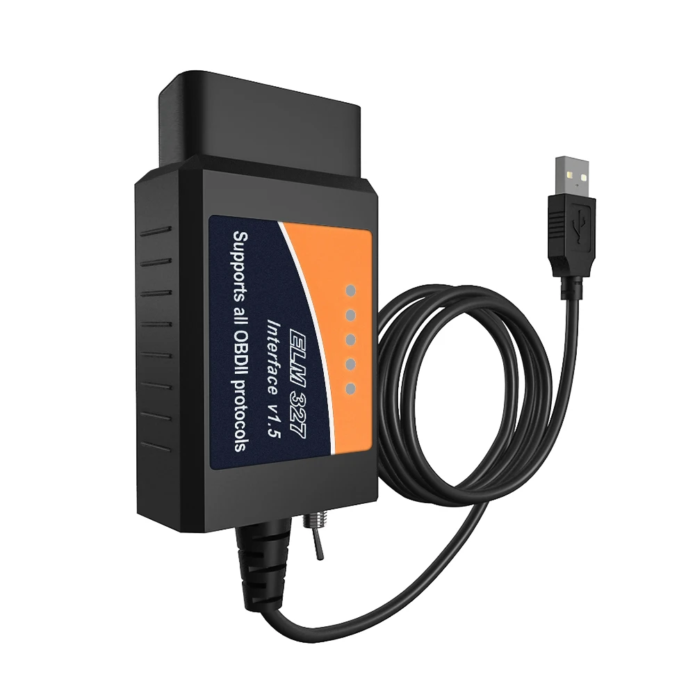 НОВЫЙ elm 327 V1.5 USB PIC18F25K80 CH340 для forscan Elmconfig диагностики автомобиля obd2 сканер elm327 usb HS