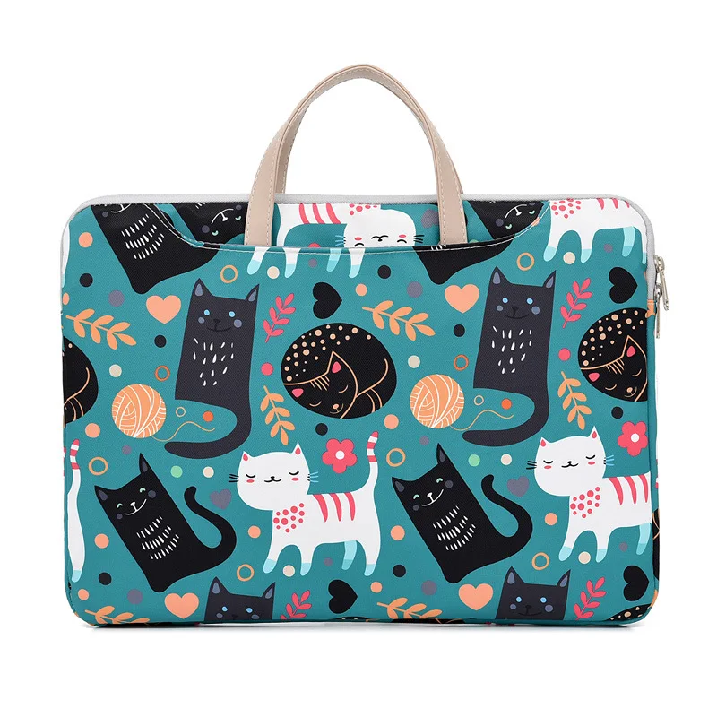 

New 15.6 Inch Simple Nylon Cloth Laptop Handbag for Apple Macbook Dell Lenovo Xiaomi Huawei Notebook Computer Waterproof Bag