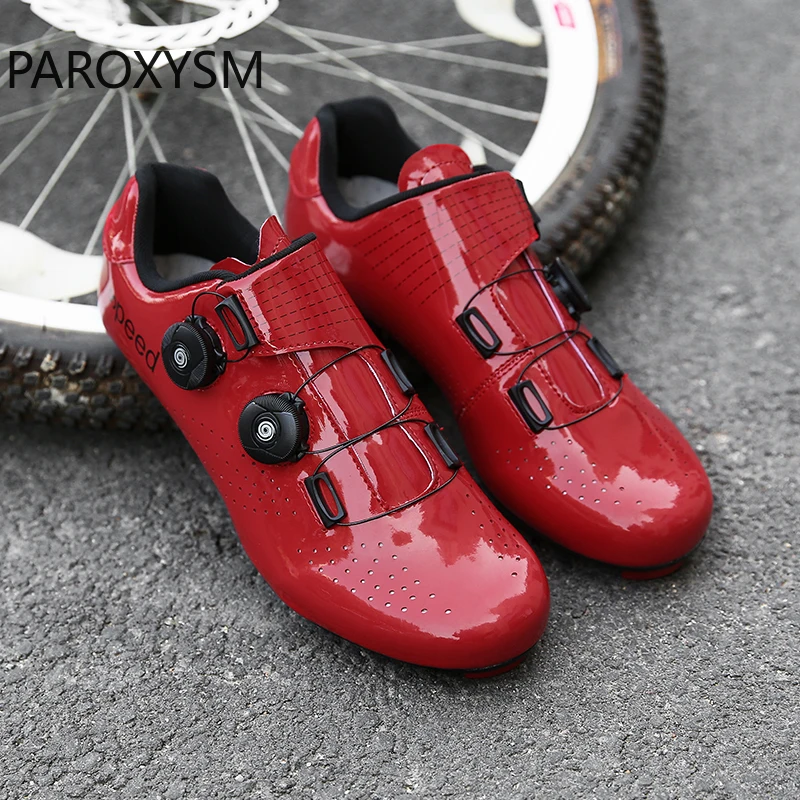 Harga PAROXYSM Double Gesper Sepatu Bersepeda MTB Road Sepeda Sepatu Bernapas Self-Locking Sepeda Sepatu Bersepeda Profesional Sneaker