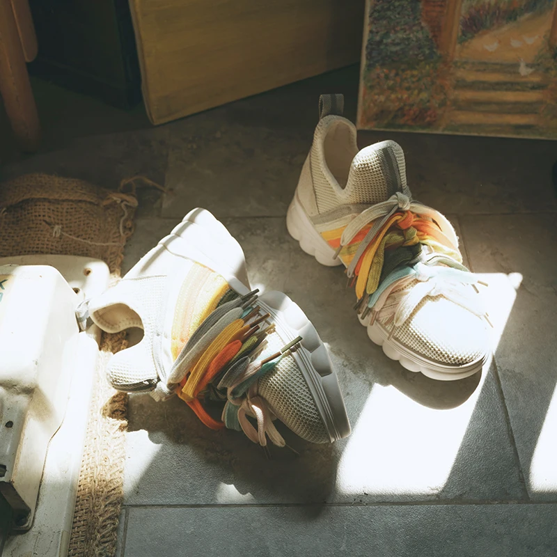 Кроссовки женские черные бежевые с закругленным носком Размеры 35 40 Y018 2020|Женские