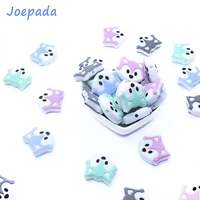 joepada 50pcs fox lovely baby teething beads food grade silicone teether making baby teething jewelry necklace accessories toy