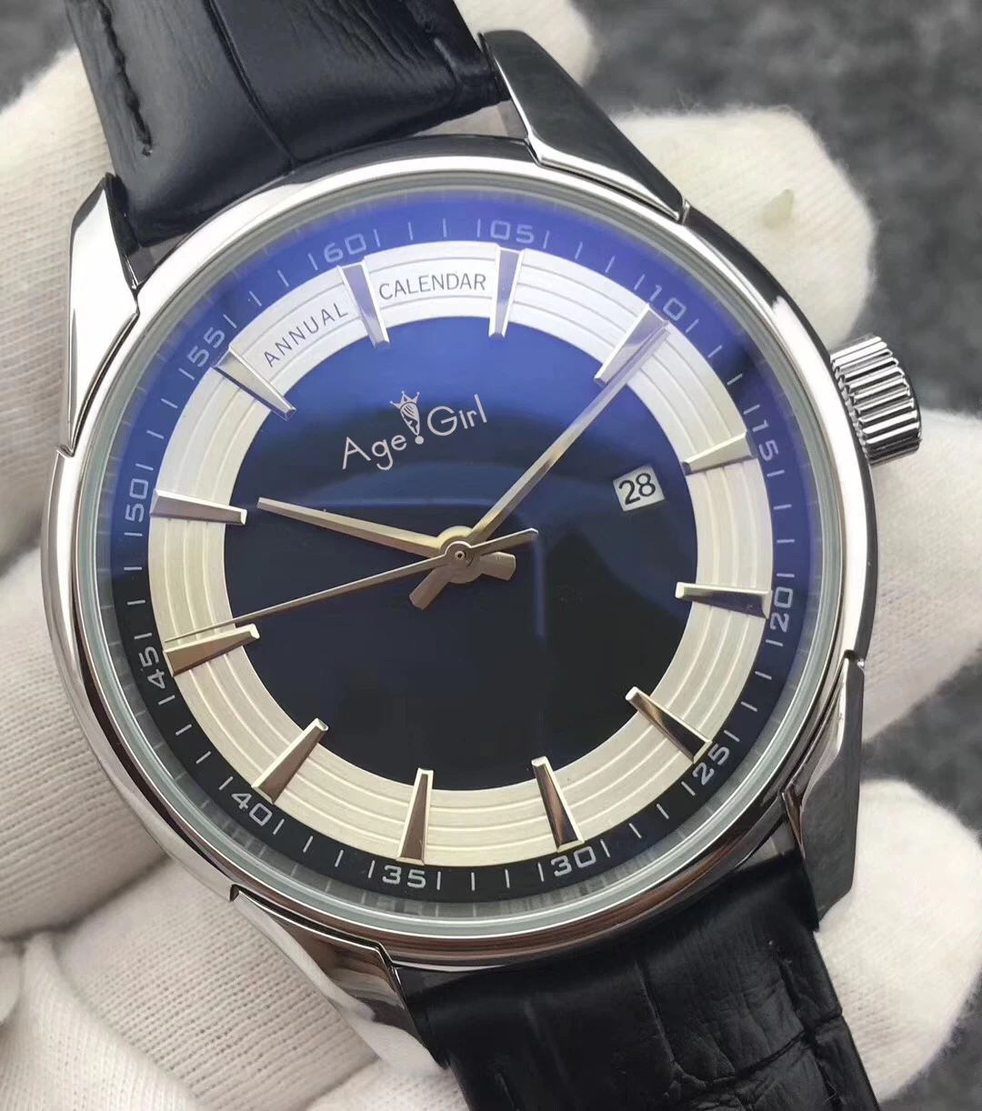 

Luxury New Stainless Steel Calendar Men Watches Automatic Mechanical Sport Silver Rose Gold Black Blue Brown Leather Watch