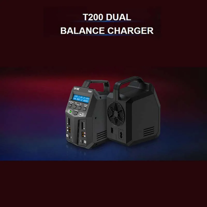 Новейший SKYRC T200 2X100 Вт 12A AC/DC двойной аккумулятор баланс зарядное устройство для 1-6S Lipo/LiHV/LiFe/LiIon части батареи Аксессуары