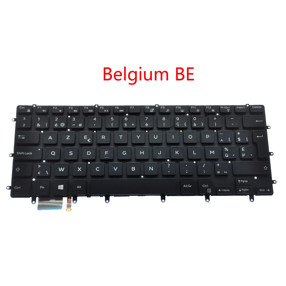 Клавиатура для ноутбука DELL 15 9550 9560 5510 5520 7568 с подсветкой английский(США) RU Русский Аравия AR Бельгии быть Швейцарский SW 0GDT9F 0HPHGJ