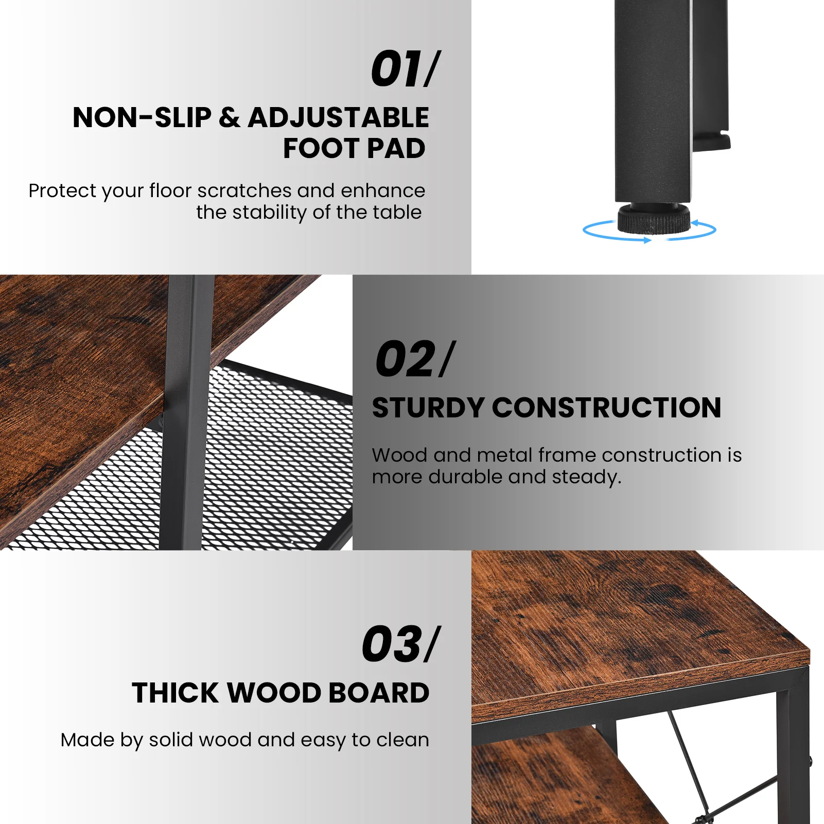 

Storage Shelf Storage holder Computer Desk Home Office Gaming Table Workstation Study Writing Desk Storage Rack Shelf Organizer
