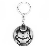 disney marvel metal keychain avengers iron man anti hulk armored keyring pendant couple bag car key chain jewelry
