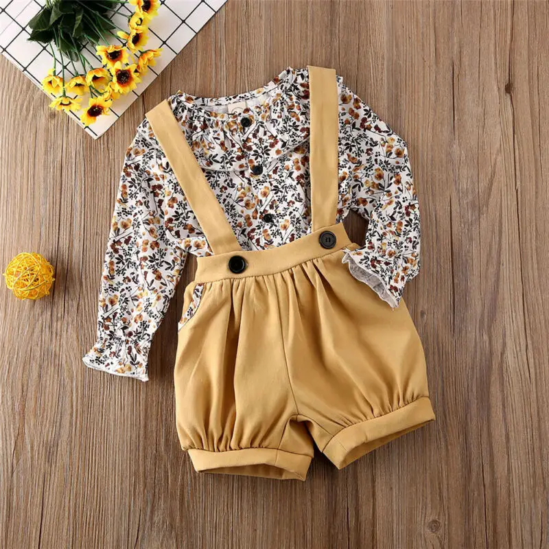 Осенне зимняя одежда для маленьких девочек из 2 предметов свитер топ + мини