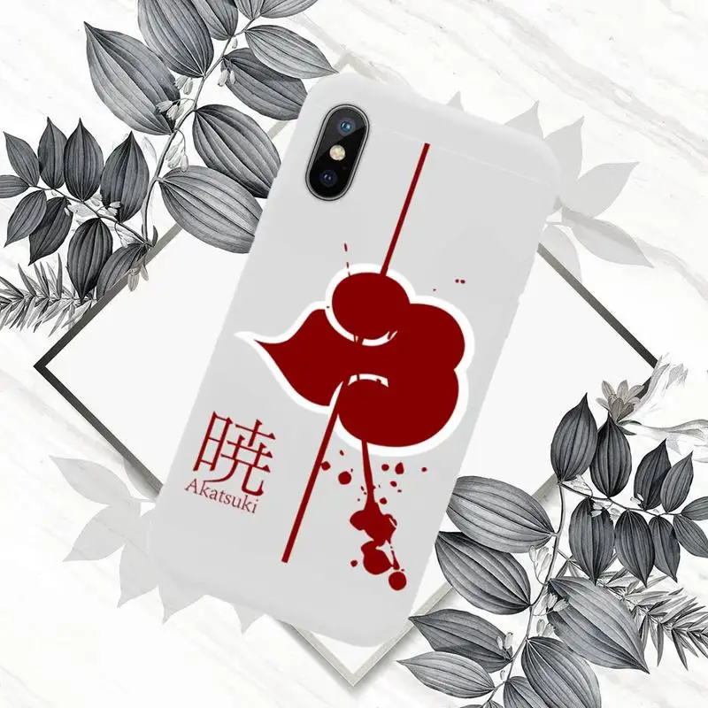

Hot Naruto Itachi Kakashi Phone Case White Color for iPhone 11 12 Mini Pro MAX .If you choose other models, please leave message