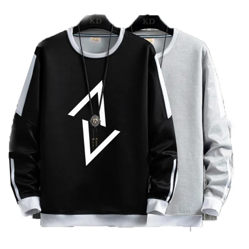 

Spring 2021 long sleeve T shirt men's casual loose bottom shirt student fashion sweatshirt men's clothes