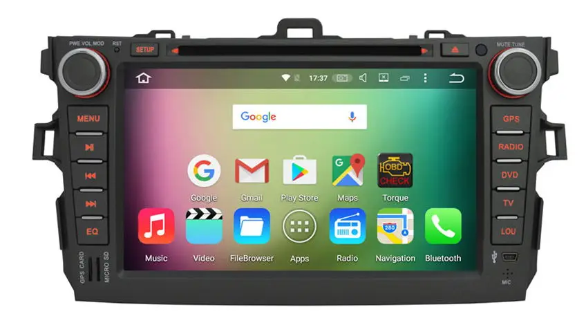 Автомобильный DVD плеер 8 дюймов 2 Din Восьмиядерный 4 Гб ОЗУ 32 ПЗУ Android 0 7 1 6 2007 GPS для