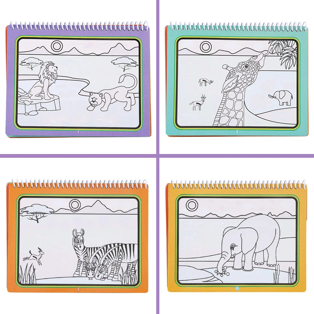 Бесплатная доставка Волшебная книга для рисования водой книжка-раскраска ручка