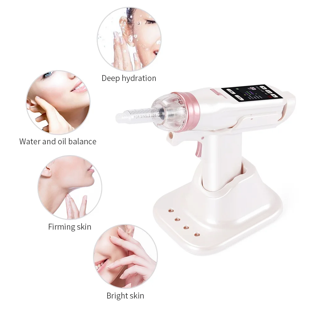 Portable Wireless Negative Pressure Water Injection Gun Hydra Injector Mesogun Injector Pen Facial Treatment Machine