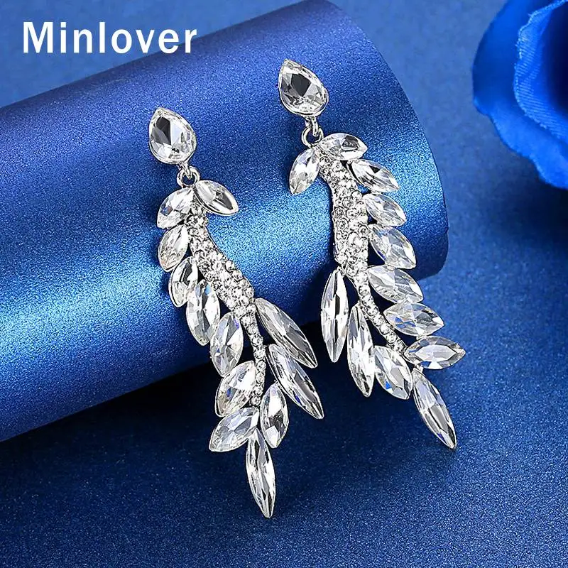 Женские серьги-подвески с кристаллами свадебные серьги подвесками | Украшения и