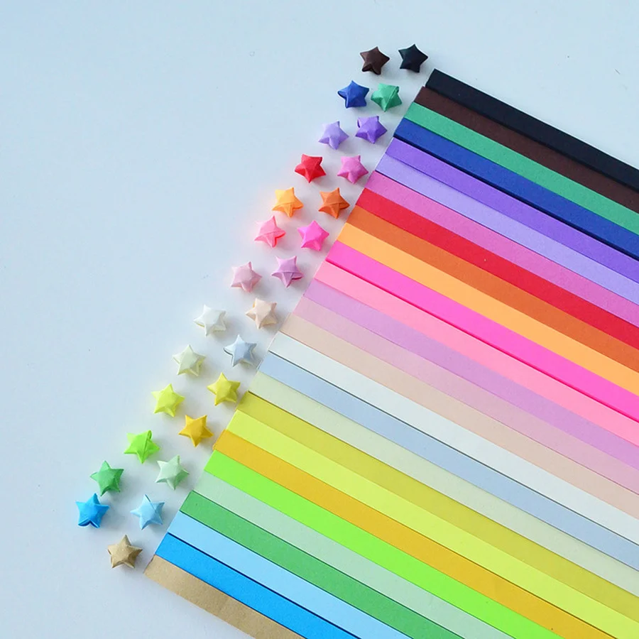Набор цветной бумаги Orgami для счастливой звезды сделай сам искусства и рукоделия