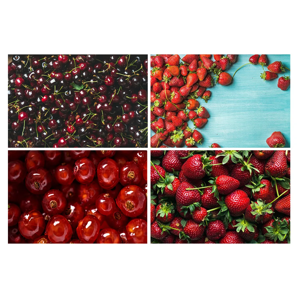 

Strawberry Cherry Fruit Photograph Background Photo Backdrop Props Studio Decor
