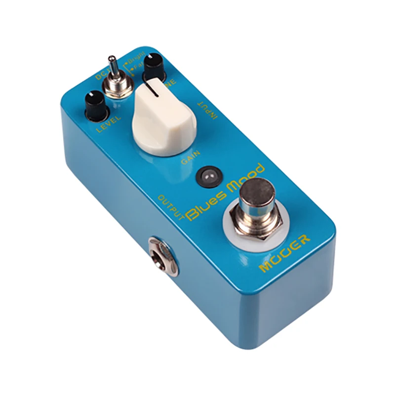 MOOER Blues Mood Overdrive Guitar Effect Pedal Blues Style 2 Modes(Bright/Fat) True Bypass Full Metal Shell Micro Guitar Pedal enlarge