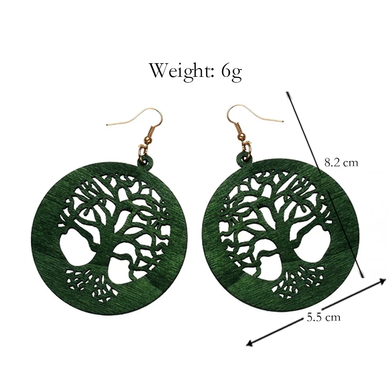 YULUCH Этнические женские большие серьги Модные ювелирные изделия поп пустое