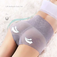 high waisted sexy lace underwear womens traceless plus size closed abdomen and hip lifting cotton crotch body shaping briefs