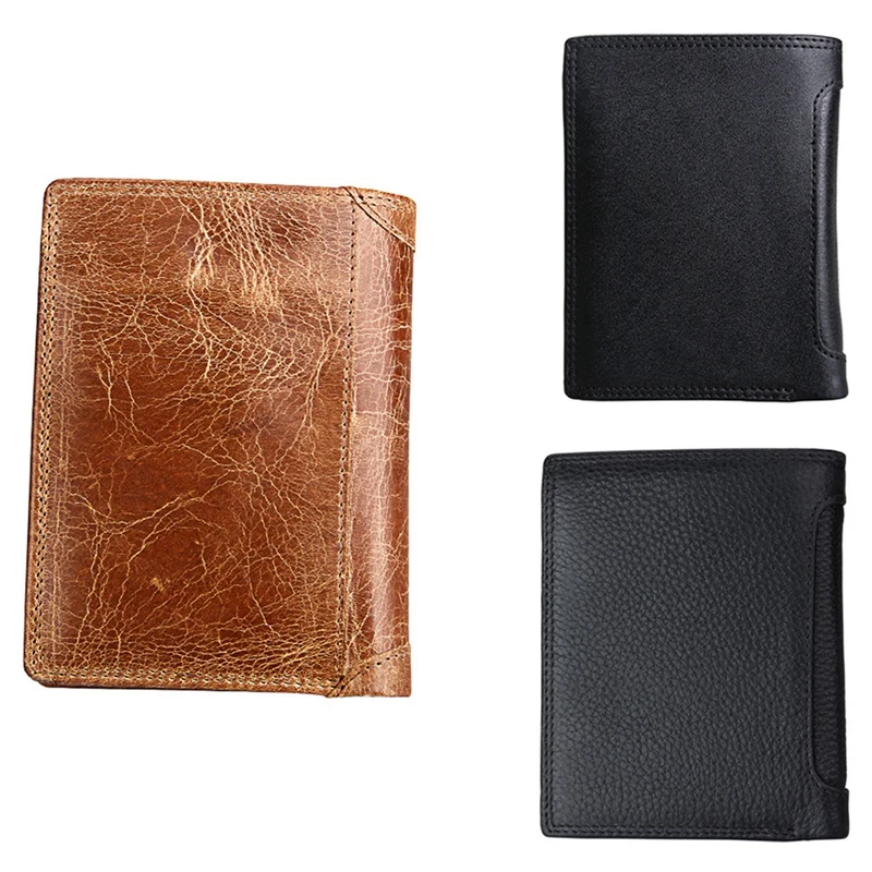 

Лидер продаж, кожаные мужские кошельки kf, высокое качество, на молнии, короткий дизайн, держатель для карт, мужской кошелек, винтажный держат...