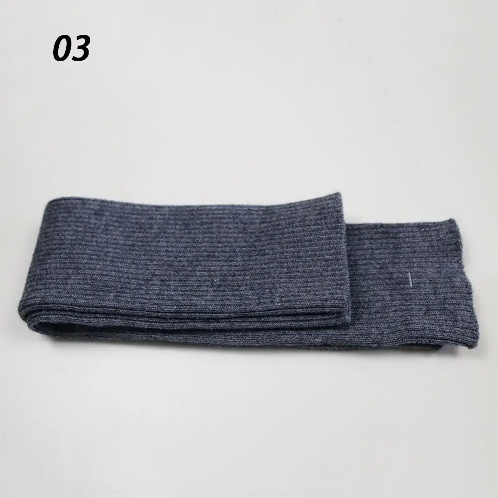 03-Dark Grey Sparsil, женские зимние кашемировые длинные перчатки, одноцветные вязаные мягкие гетры для рук, женские осенние перчатки без пальцев, перчатки длиной 60 см - Цвет: 03-Dark Grey