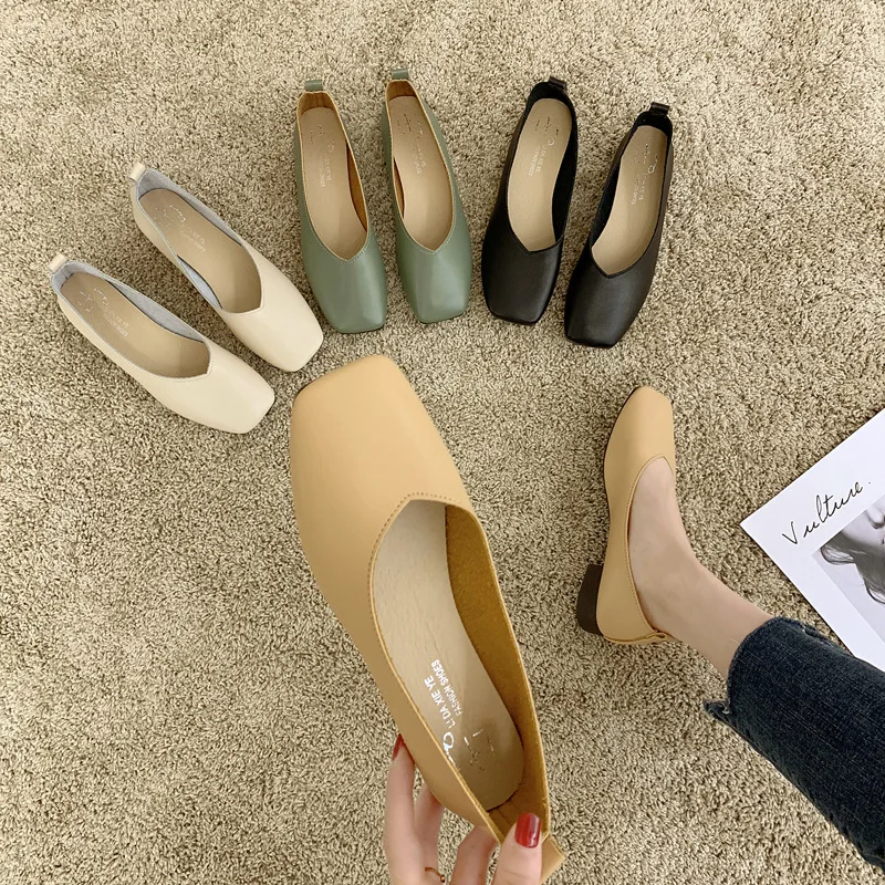 Новые весенние туфли женские популярные летние в стиле ретро Женская обувь для