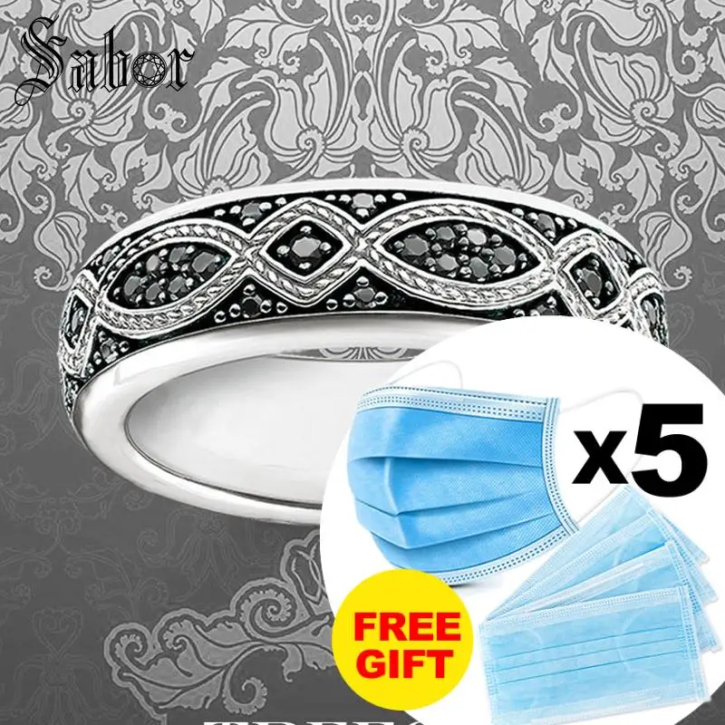 Обручальные кольца с черным сердечком серебристый циркониевый модный ювелирный