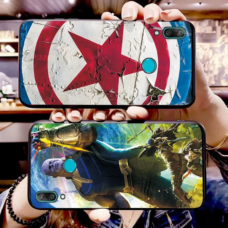 Чехол Marvel Heroes для huawei P Smart Z, черный ТПУ, huawei Y9 Prime, силиконовый чехол s для huawei P Smart